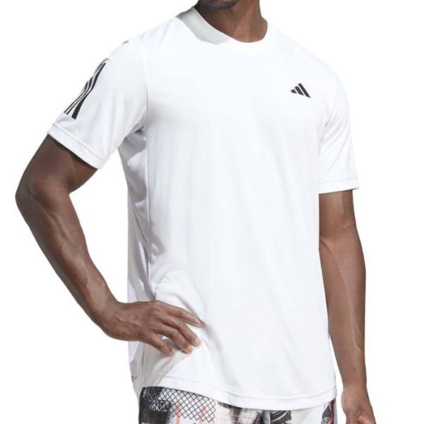 Camiseta Adidas Blanca Club 3 Bandas