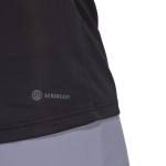 Detalle de la camiseta Club Negra Adidas Mujer