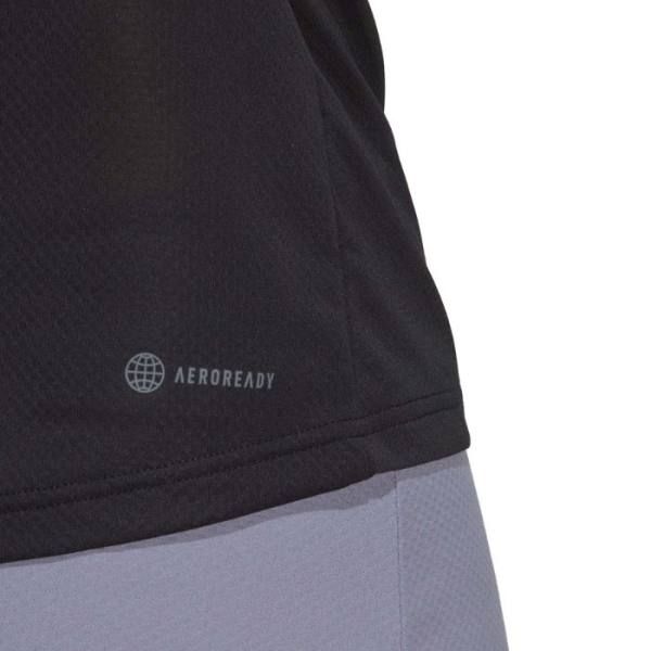 Detalle de la camiseta Club Negra Adidas Mujer