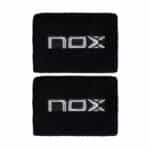 Blíster 2 Muñequeras NOX Negro/Blanco de pádel