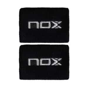 Blíster 2 Muñequeras NOX Negro/Blanco de pádel