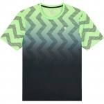 camiseta kswiss hypercourt print verde degradado