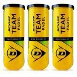 3 botes pelotas dunlop team padel