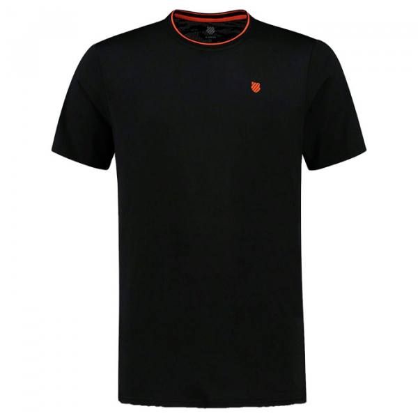 Camiseta K-Swiss Hypercourt Mesh Crew Jet Black