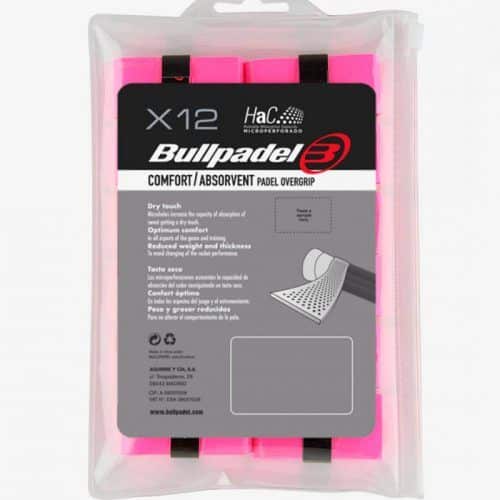 Pack 12 Overgrips Bullpadel Comfort-Absorvent Rosas Perforados Pack 12 Overgrips Bullpadel Comfort-Absorvent Rosas Perforados