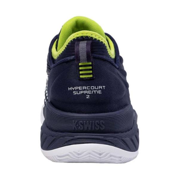 Detalle de las zapatillas K-Swiss Hypercourt Supreme 2 HB Azules