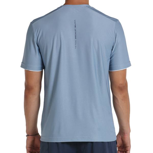 Camiseta Bullpadel azul acero modelo Yapar