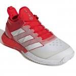 Zapatillas Adidas Adizero Ubersonic blancas y rojas