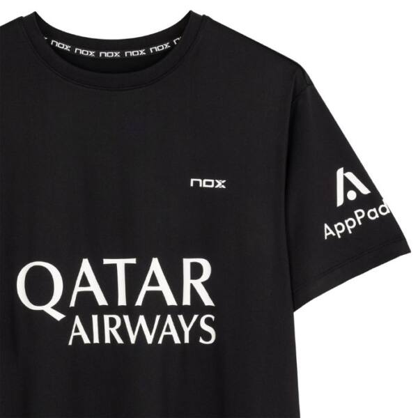 Detalle de la Camiseta Oficial NOX Agustín Tapia Negra