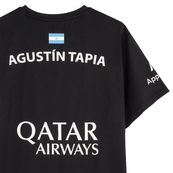 Detalle de la Camiseta Oficial NOX Agustín Tapia Negra