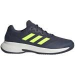 Perfil de las zapatillas Adidas Gamecourt 2 en color azul