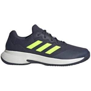 Perfil de las zapatillas Adidas Gamecourt 2 en color azul