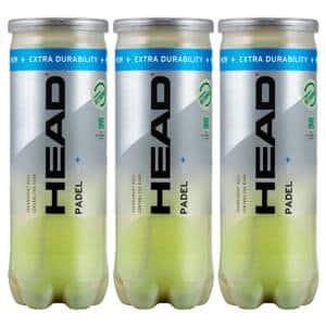 3 Botes Pelotas HEAD Padel Pro+