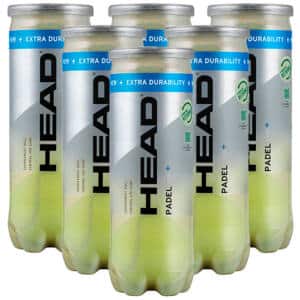 6 Botes de pelotas HEAD Padel Pro