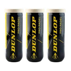 Pack 3 pelotas Dunlop Pro padel