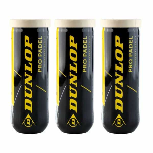 Pack 3 pelotas Dunlop Pro padel
