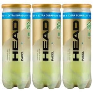 Tripack Pelotas HEAD Padel Pro S+