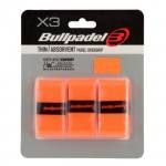 Blister Overgrip Bullpadel Thin/Absorvent Naranjas Perforados