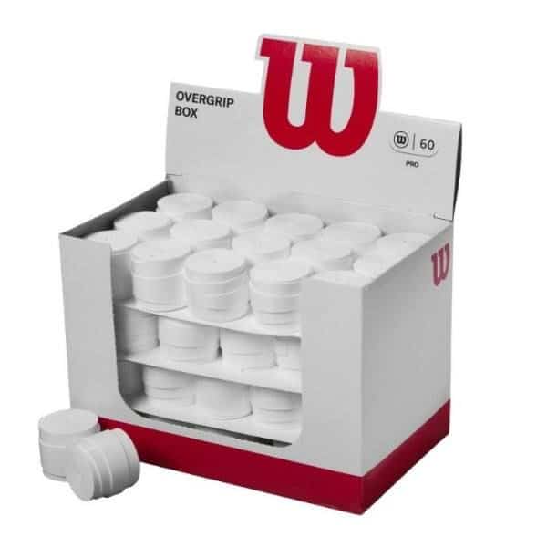 Caja Overgrips Wilson Pro Blancos Lisos