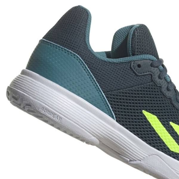Detalles de las zapatillas Adidas CourtFlash Verdes Junior