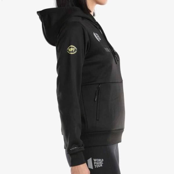 Sudadera Bullpadel Negra Leste