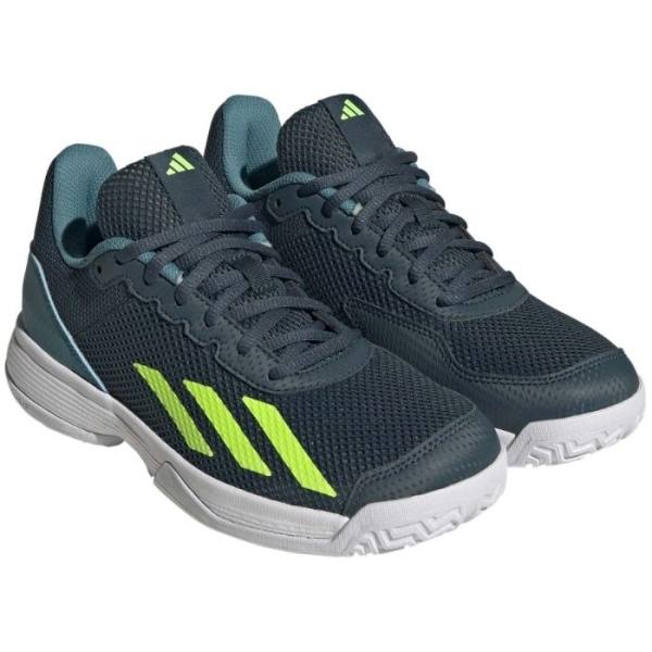 Zapatillas Junior de Adidas CourtFlash Verdes