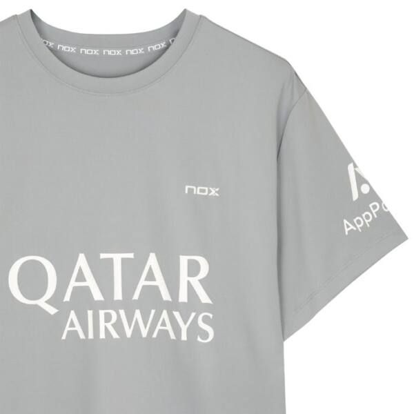 Detalle de la Camiseta Oficial NOX Agustín Tapia Gris