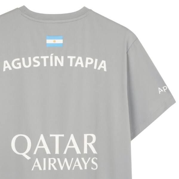 Detalle de la Camiseta Oficial NOX Agustín Tapia Gris