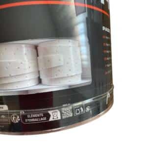 Detalle del Tambor 60 Overgrips HEAD Padel Pro Blancos Perforados