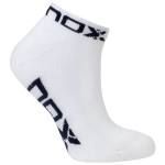 Calcetines NOX Tobilleros Blanco-Azul Marino