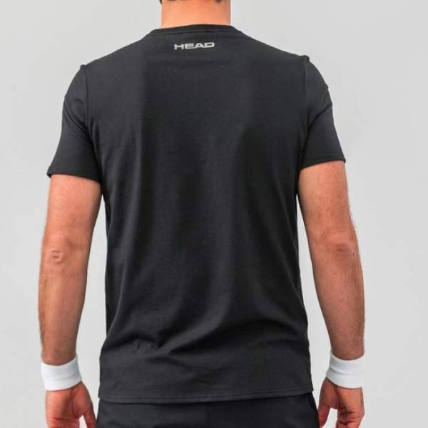 Camiseta Negra de HEAD el modelo Ivan