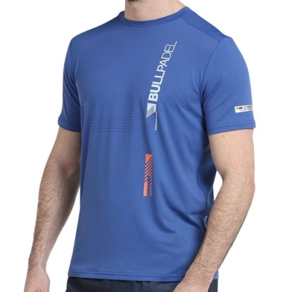 Camiseta Bullpadel de Hombre Adive Azul Camiseta Bullpadel de Hombre Adive Azul