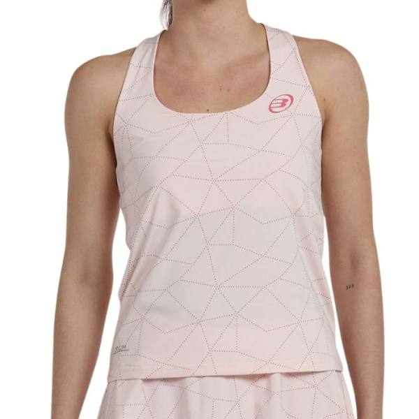 Camiseta de tirantes Bullpadel Estas Rosa