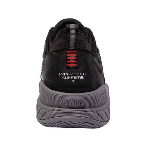 Detalle de las zapatillas Hypercourt Supreme 2 de K-Swiss Negras