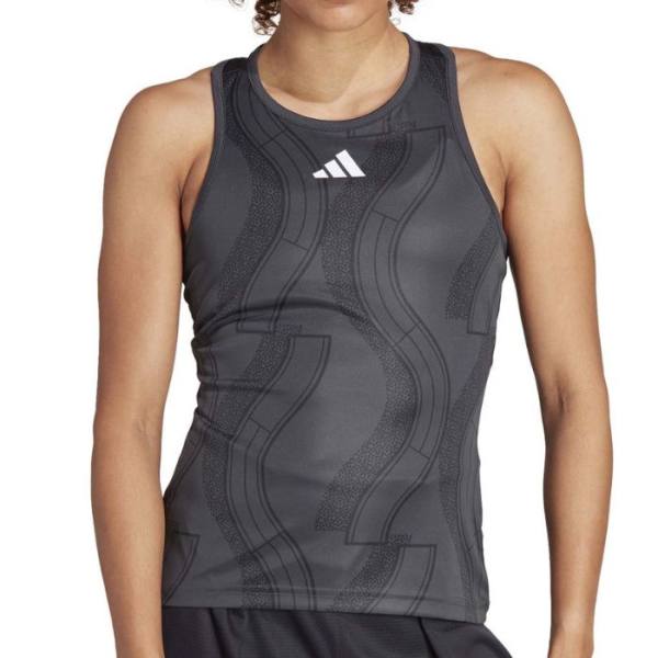 Camiseta de tirantes Adidas Club Graph Negra de Adidas