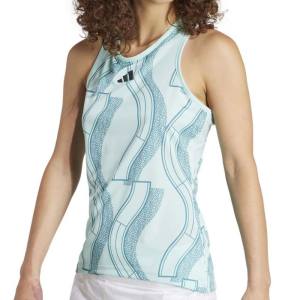 Camiseta de tirantes Adidas Club Graphic Azul