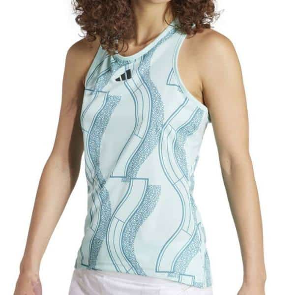 Camiseta de tirantes Adidas Club Graphic Azul