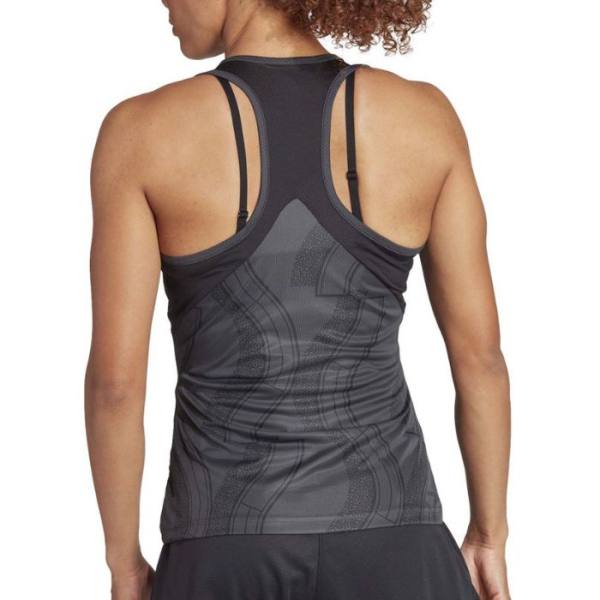 Camiseta de tirantes Club Graph Negra de Adidas