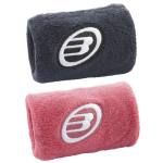 Muñequeras Bullpadel Negro-Rosa
