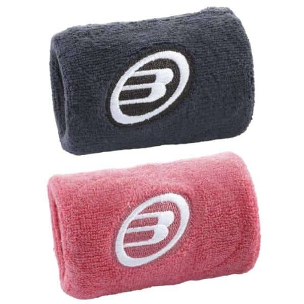 Muñequeras Bullpadel Negro-Rosa