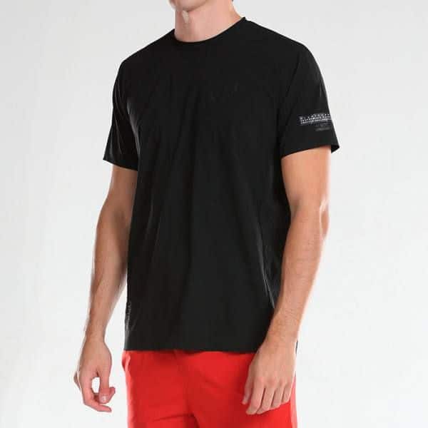 Camiseta Bullpadel Odeon Negra Master Final
