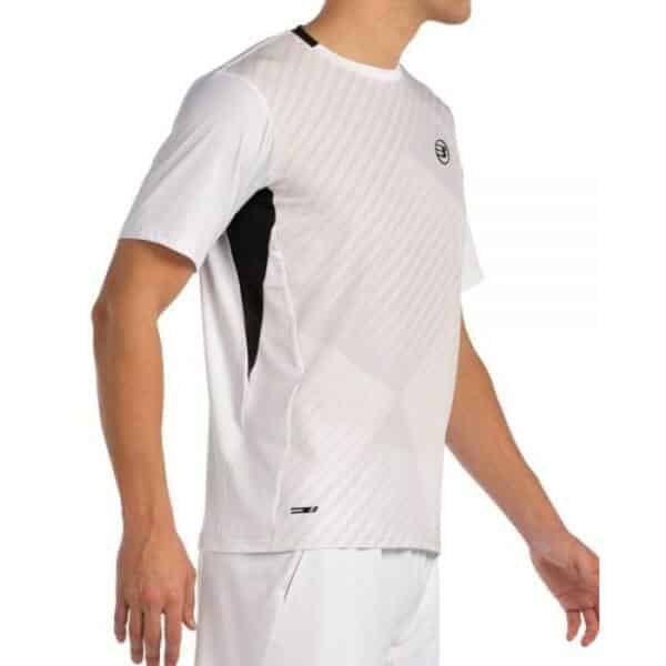 Lateral de la Camiseta Bullpadel color blanco Malmok