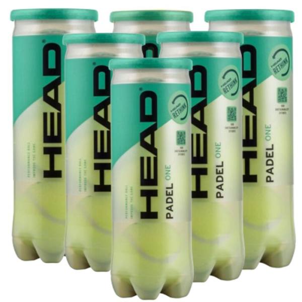 Pack 6 botes de bolas Head Padel One Pack 6 botes de bolas Head Padel One