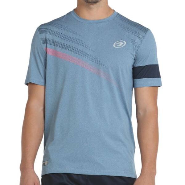 Camiseta Bullpadel Cambre Azul Sombra Hombre
