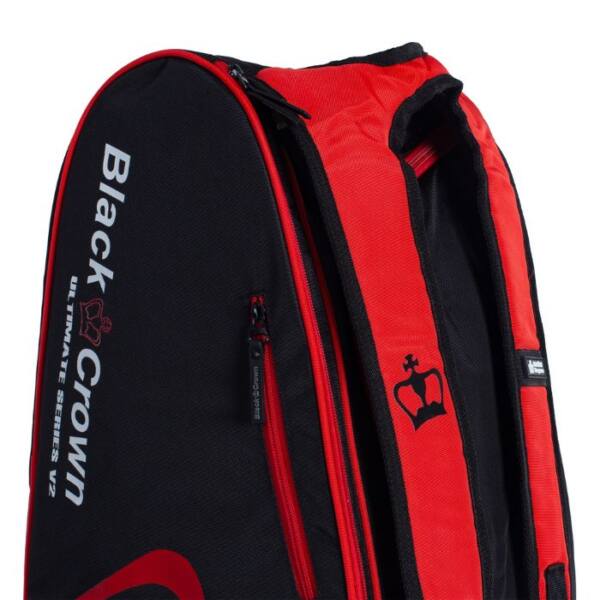 Detalle del Paletero Black Crown Ultimate Series V2 Negro/Rojo