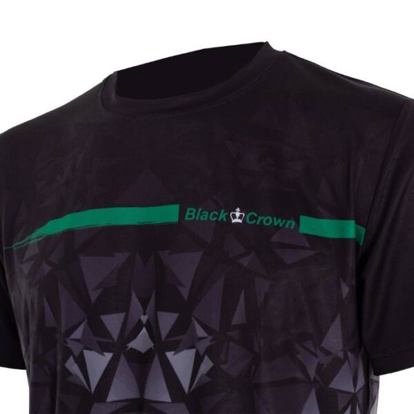 Detalle de la Camiseta Black Crown Atlanta Negra