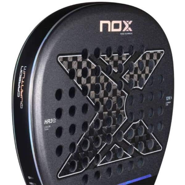 Cara pala pádel NOX Quantum 12K Carbon 2025