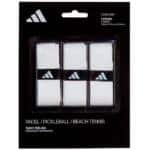 Blíster de 3 Overgrips Adidas Blancos Perforados