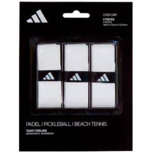 Blíster de 3 Overgrips Adidas Blancos Perforados