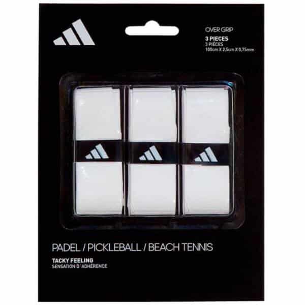 Blíster de 3 Overgrips Adidas Blancos Perforados Blíster de 3 Overgrips Adidas Blancos Perforados